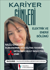 Elektrik ve Enerji Bölümünde Kariyer Gününe Davetlisiniz